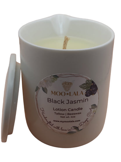 Black Jasmin Tallow Lotion Candle