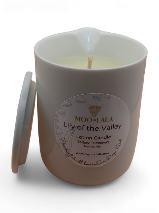 Lily of the Valley Tallow Lotion Candle