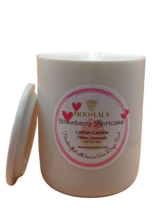 Strawberry Shortcake Tallow Lotion Candle