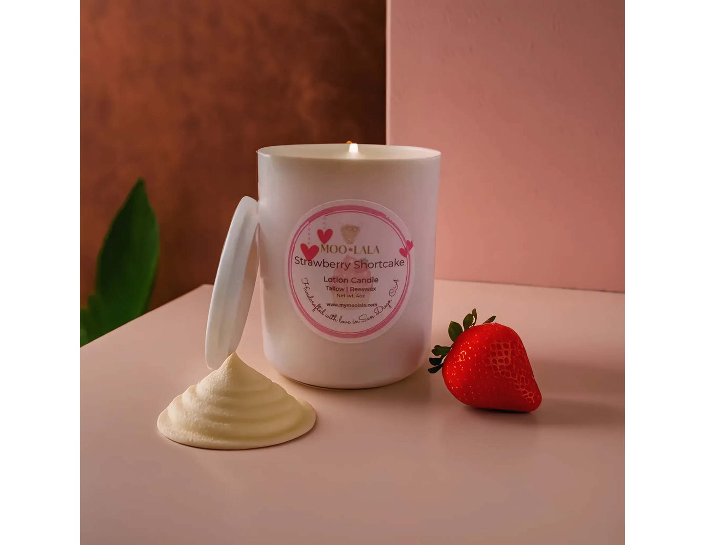 Strawberry Shortcake Tallow Lotion Candle